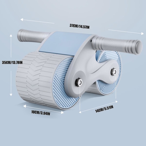 Automatiska returer Abdominal Wheel, Ab Roller Wheel för magträning Fitness - blue