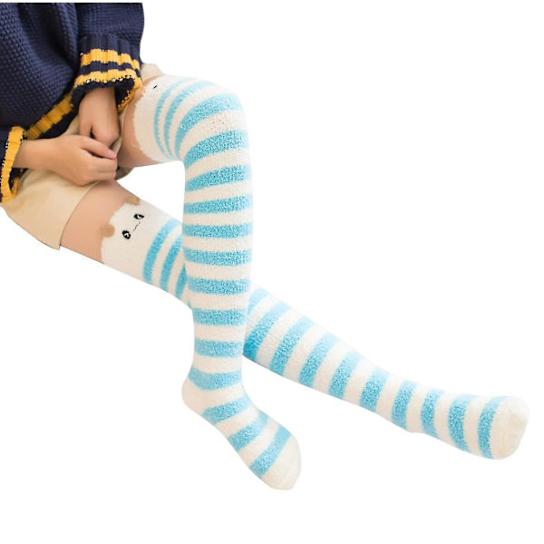 Vinter Varma Tryckta Strumpor Stickade Varma Ankelstrumpor Leggings Strumpor