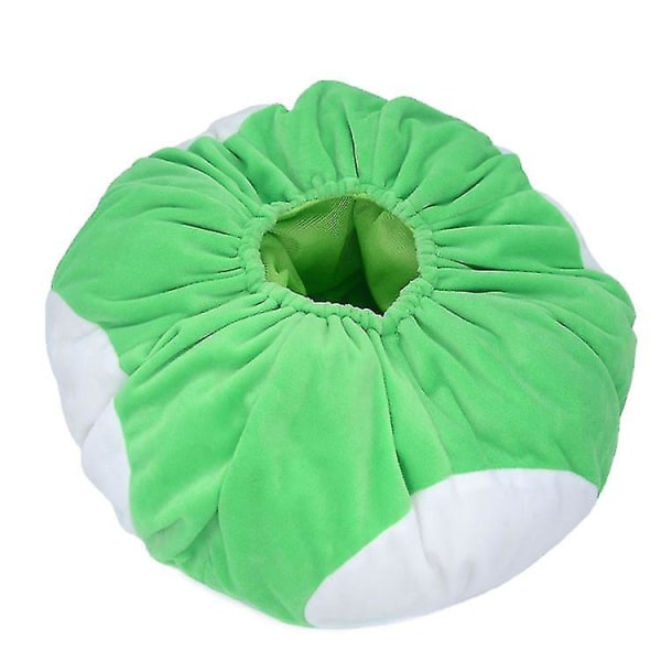 19*30cm Svampe Tegneserie Cosplay Hat, Sød Blød Stoppet Bomuldshat - Green