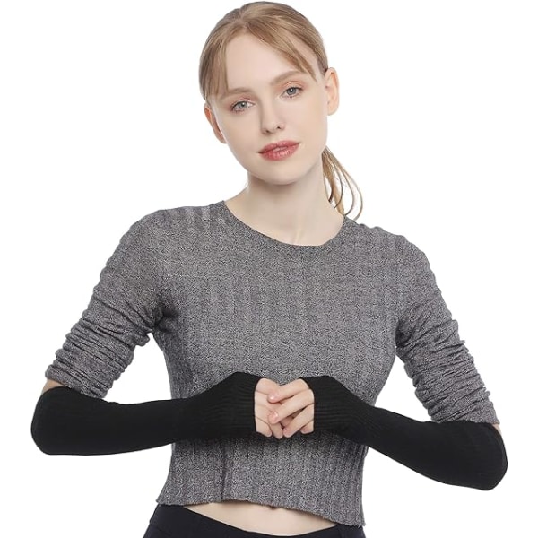 CASHMERE Stickade Armvärmare Armbåge Fingerlös