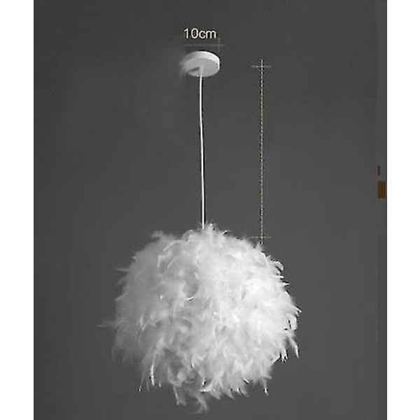 Pendellampe White Spring Loftslampe Dispan Ikke-elektrisk Lampe - 30cm