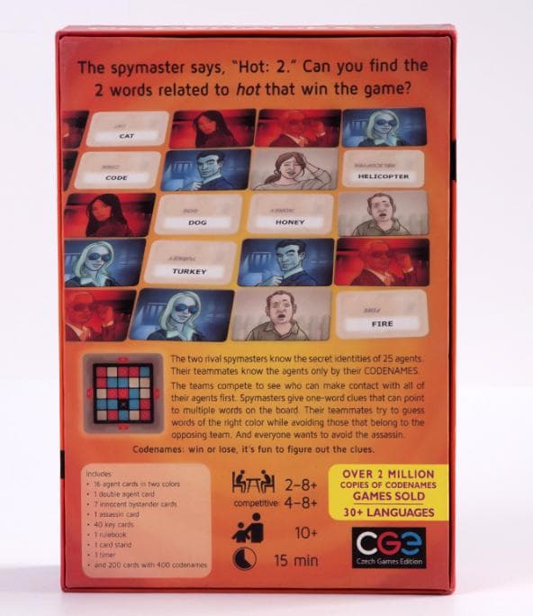 Codenames Against Humanity -lautapelin kortit