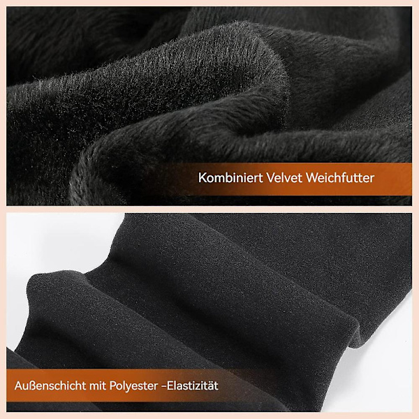 Dam vinter varma hålla elastiska varma tights ullfodrade tights