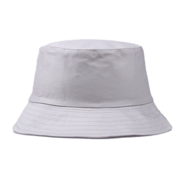 Grå fiskehatt Bucket Hat Beanie Hat grå en storlek