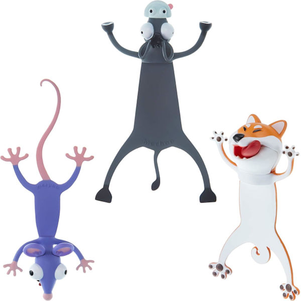 3D-sarjakuvaeläinten kirjanmerkki