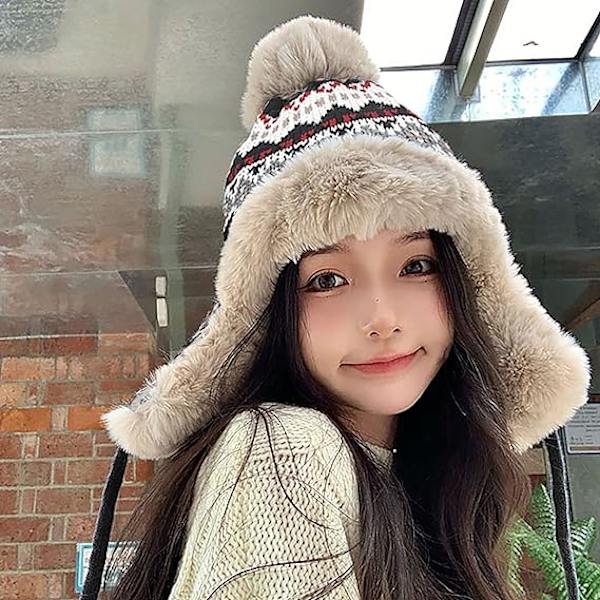 Dame Vinter Strikhue Varm