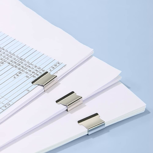 2 stk klipsdispenser trykk stiftemaskin kontorpapir klemmer bærbar mini stiftemaskin klemme stiftemaskin med 100 gjenbrukbare påfyllklips for dokumentkontor skole