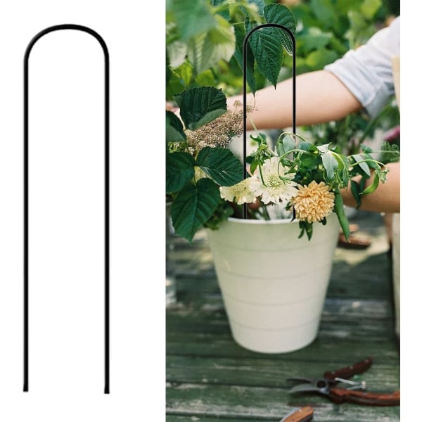 Metallisk Växtstöd, Starka Metalliska Trädgårdsstöd, Dekorativa Trådväxter Klätterhållare Stativ för Krukväxter Blommor inomhus