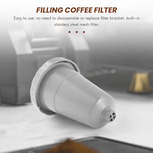 2 stk. genanvendelige kaffefiltre til 2.0 My K500 bryggere gave B30 B40 B50 B60 B70