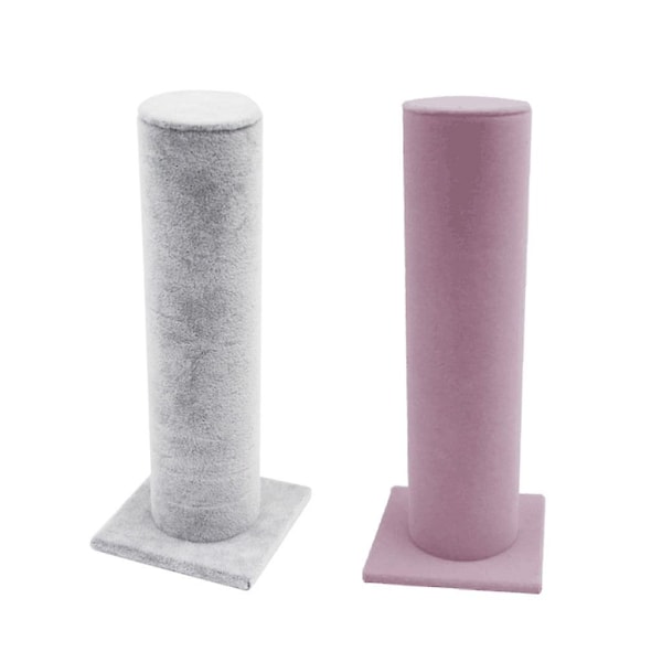 2 Stycken Displayställ Hållare Grå Rosa