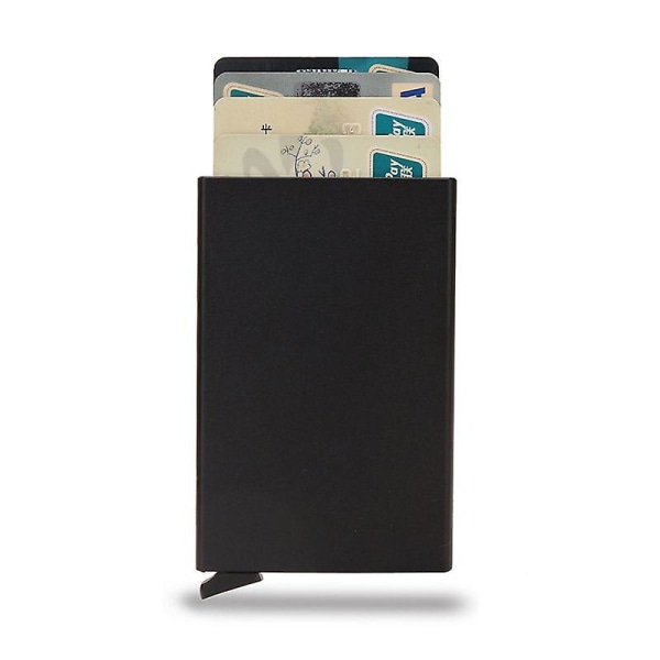 Card Holder Pop Up Wallet Slim Metal Bank Card Case Hold