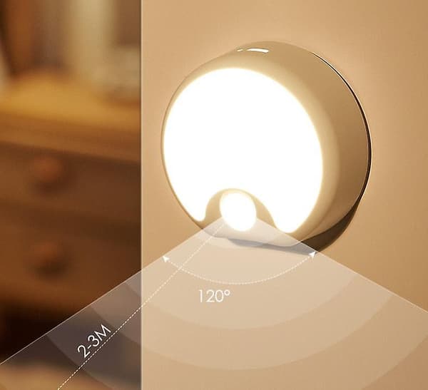 Berørings-LED-lys, USB genopladelig natlampe, tryklys med stærk magnetisme