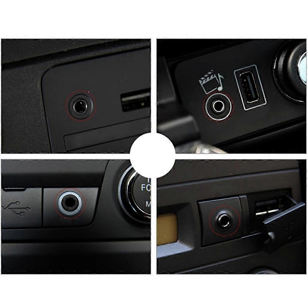 AUX - USB-sovitin Audio Musiikki Autostereo Urosliitin USB Naarasjohtoon