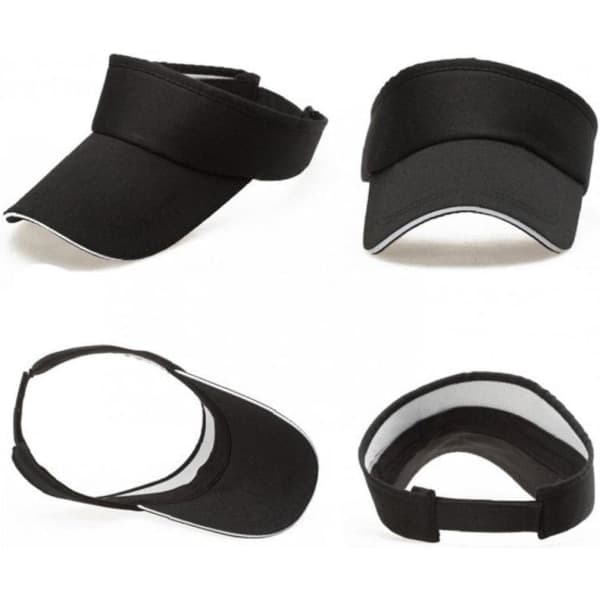 Visor Hat Cap Baseball Cap Justerbar Ponytail Tennis Hat Golf Løbe Cap -