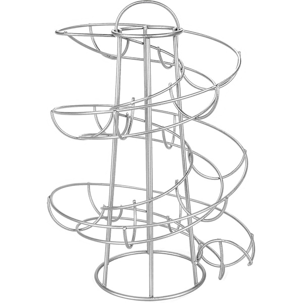 Äggställ Deluxe Modern Spiral Dispenser Rack Silver