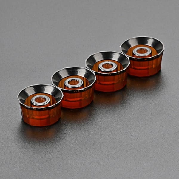 4 st elektrisk gitarr topphatt knoppar hastighetsvolym ton AMP-effektpedal kontrollknoppar gitarr potentiometer kontrollknoppar