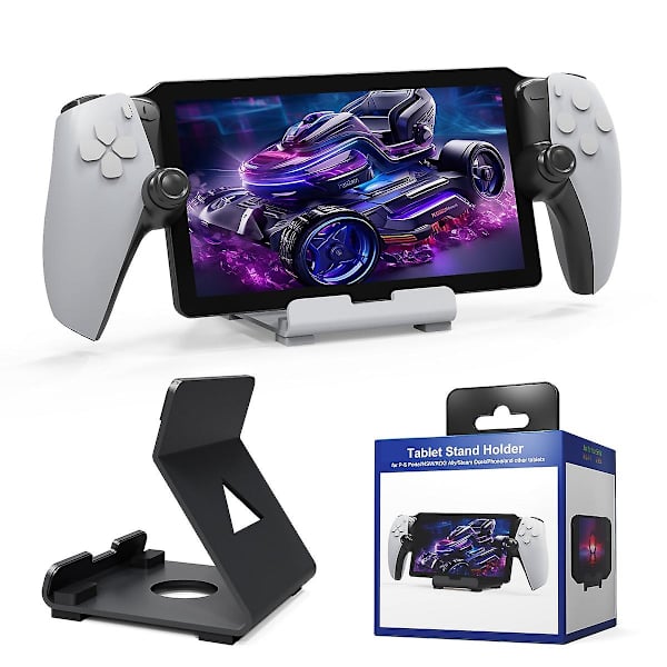Skrivebordsstativ til spilcontrollere, kompatibel med Ps Portal/asus Rog Ally/steam Deck/switch, spiltilbehør til spilcontrollere Black