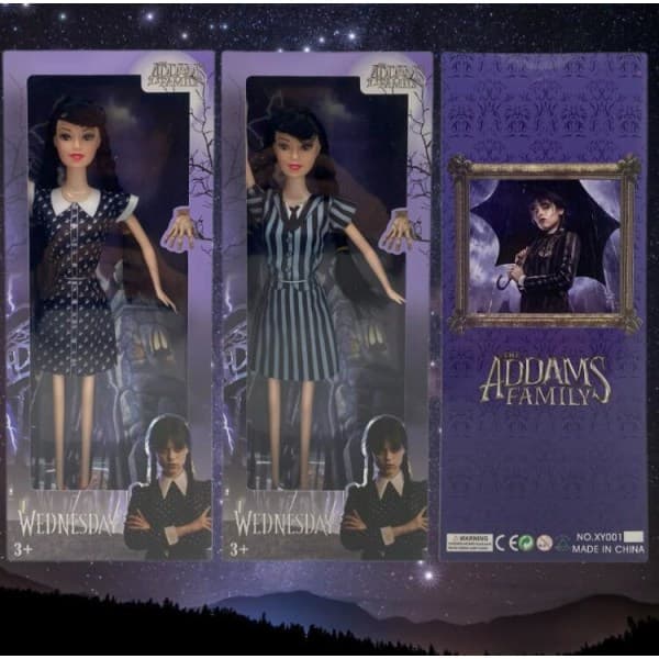 Plush Wednesday Adams Dukker for Barn -