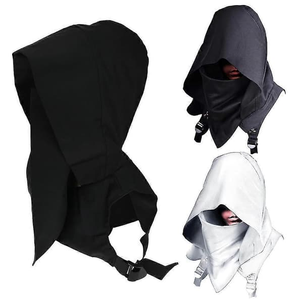 Rogue Cowl Middelalderhette Rogue Knight Cosplay Rogue Rollespill Black