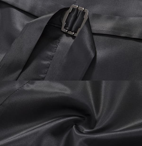 Herr Slim Fit Dubbelknäppt Väst Mörkgrå Dark Gray 2XL