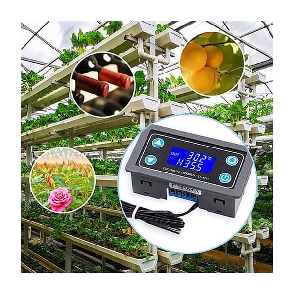 6-30V Digital Temperaturregulator LCD-display Termostat Kontrolmodul Præcisionskøling Varmepanel