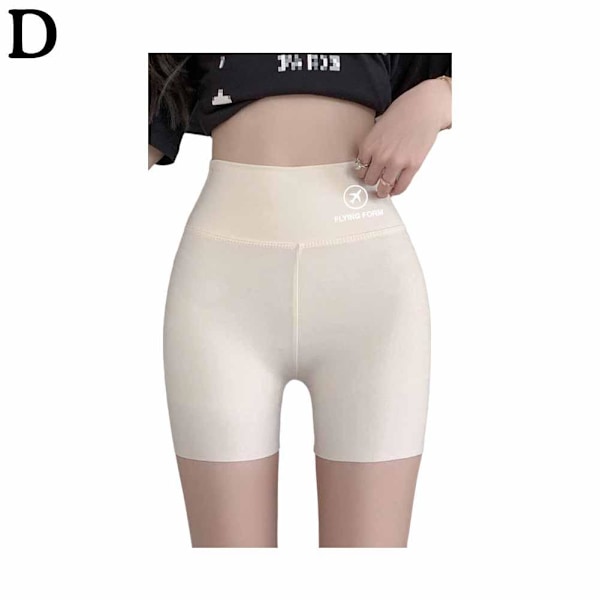 Åtsittande byxor för mage och höftlyft, anti-genomskinlig yoga, is-silke white XL