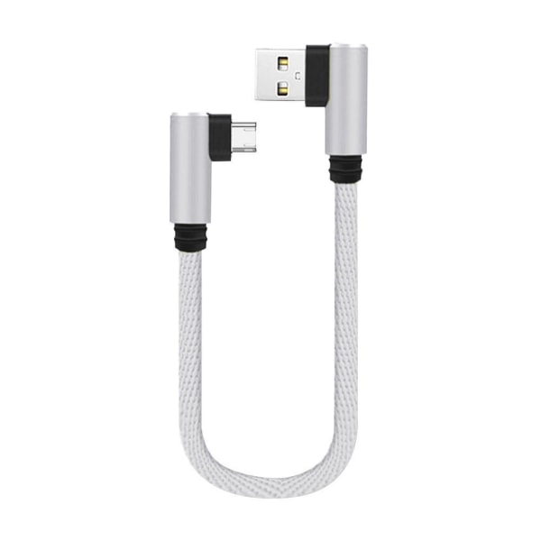 25cm kort laddningskabel armbåge USB C Typ C Micro USB 8Pin Cabl black for ios