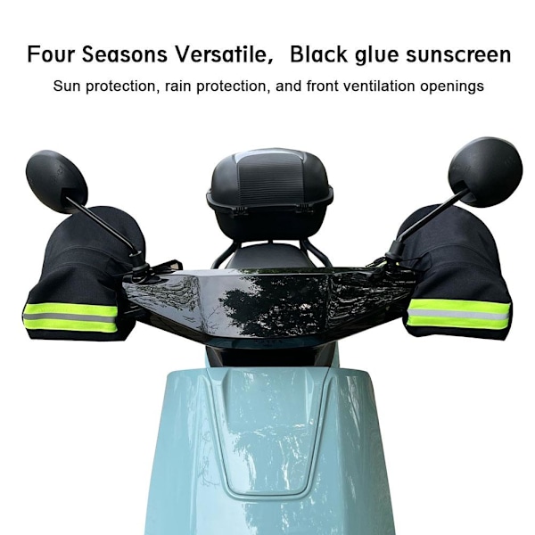 Motorcykelstyrmuffar Sommar Luftig Nylon Vattentät Skydd BLACKA basic model