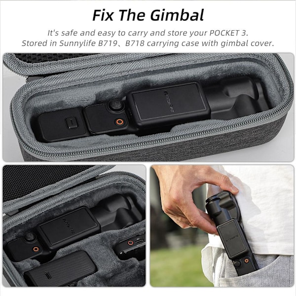 För DJI Osmo Pocket3 Integrerad Gimbal Lins Skärmskydd Ny