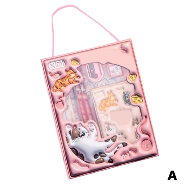 Skrivset 6-i-1 Studentpresent Pennset Studiematerial S pink 1 set