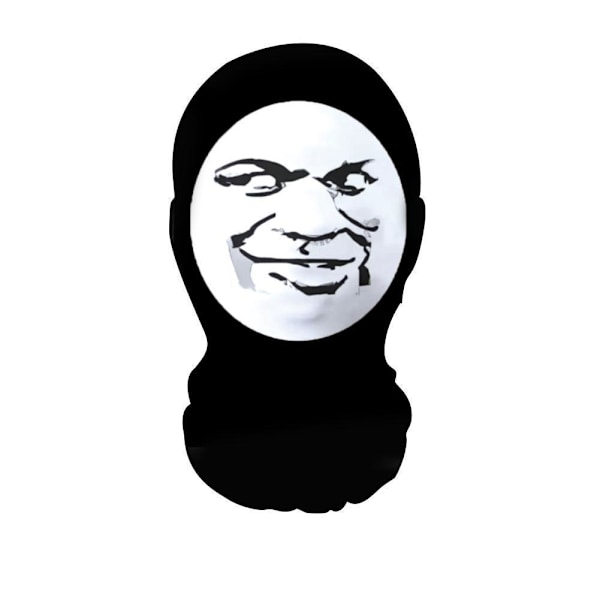 Rolig 3D Balaclava Mask Sömlös Design Parodi Ansiktstryck Mask Fi 006 1pc