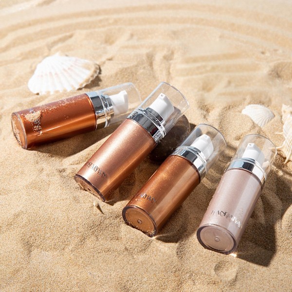 1x Kropps Highlightersmink Slät Skönhetssmink Glow V6W3 Z9A4 3# 20ml