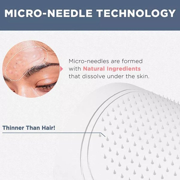 1 par mikro-nålar ögonmasker kosmetisk ansiktsmask Micron New C