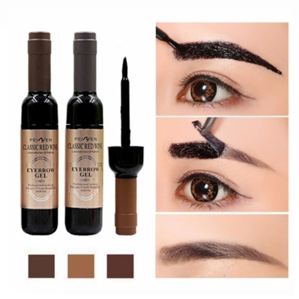 Ögonbryns Henna Medium Brun Regular Pack & Färgningskit NYTT För Br