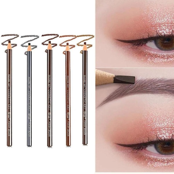 Micro Blading Tattoo Ögonbrynsfärg Penna Långvarig Ögonpenna Mak 09#Deep coffee One-size