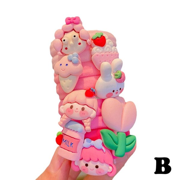 Kuromi Sanrio Söt söt huvudrep Färgglad handduksring baby pink one-size