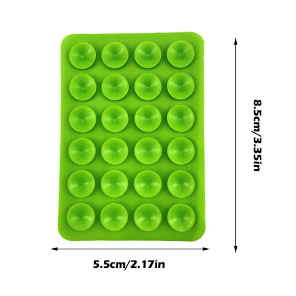 Klibbig Sugpropp Telefonfodral Fäste Silikon Självhäftande Mobiltelefontillbehör green 1pcs
