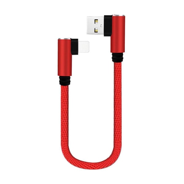 25cm kort laddningskabel armbåge USB C Typ C Micro USB 8Pin Cabl black for micro