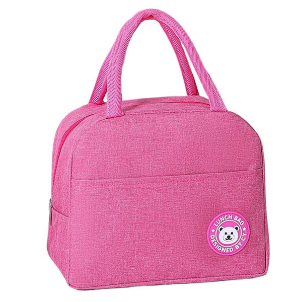 Camping Isolerad Lunchväska Isolerad Bento Väska, Bärbar Lunch Gray 1pcs