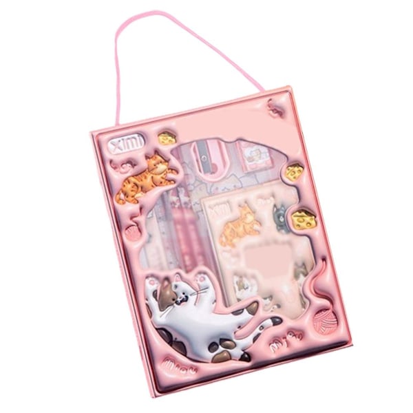 Skrivset 6-i-1 Studentpresent Pennset Studiematerial S pink 1 set