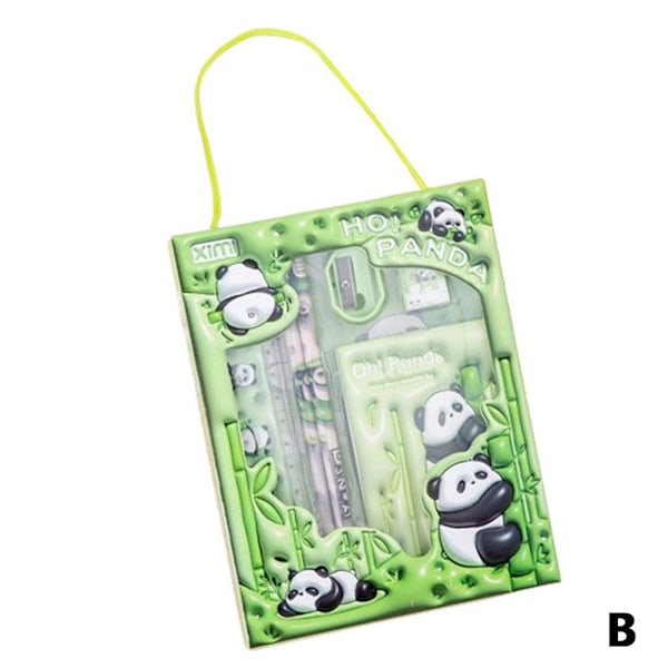 Skrivset 6-i-1 Studentpresent Pennset Studiematerial S green 1 set