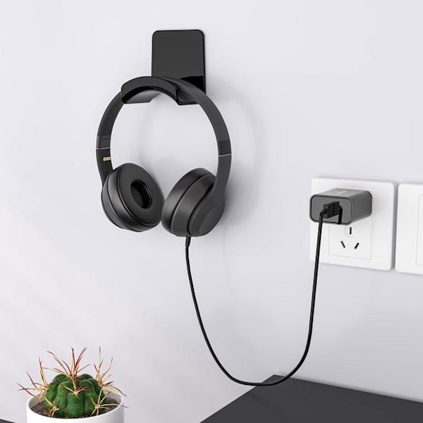 Hörlurshängare Displayställ Hållare Krok Under Skrivbord Headset Wa white Under the table
