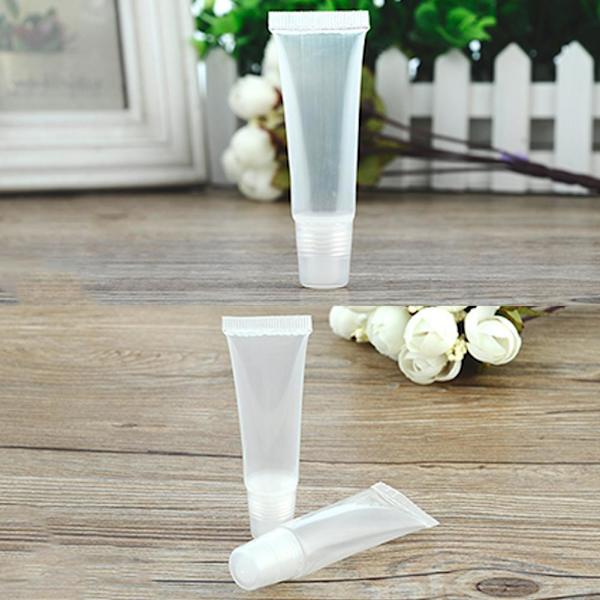 Tom Kosmetisk Läppglans Balsam Läppbalsam Behållare Reseflaska TransparentA 8g 20pcs