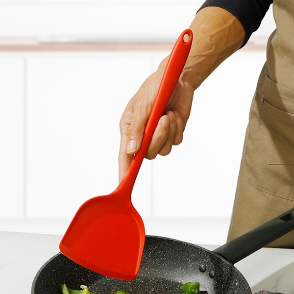 Högtemperaturbeständig silikagel matlagningsspatel, non-stick Green 1pcs