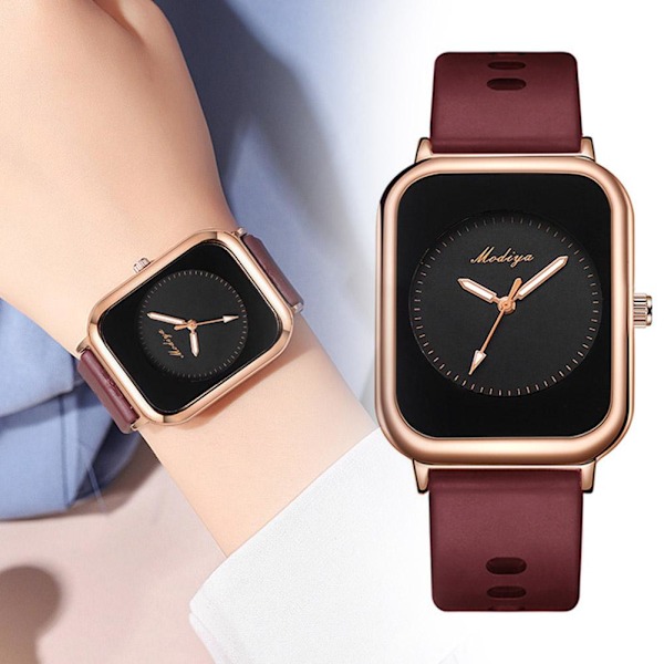 Fashion Casual Armbandsur för Kvinnor Ultratunn Enkel Quartz Green One size