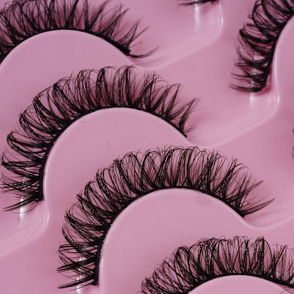10 Par Ryska Fransar Lösögonfransar D Curl Mink F DH06-04 10 pairs