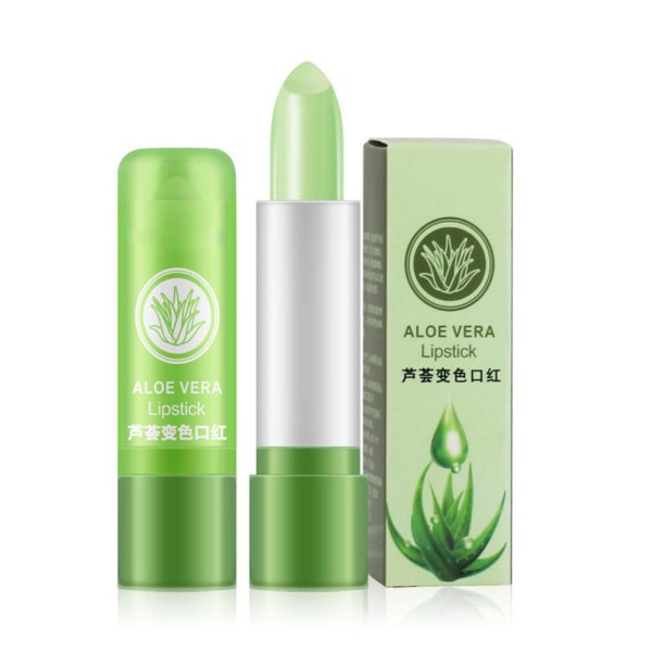 Aloe Vera Natural Temperature Changed Color Lipstick Balm| Läpp M