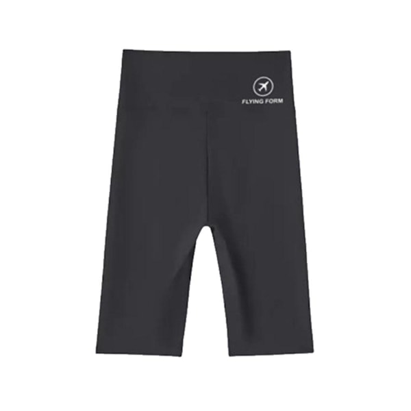 Yoga Fitness Shorts för kvinnor Fem små hög midja Yoga Barbie Pa black M40-50kg