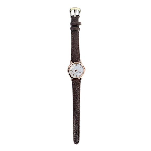 Koreansk Mode Klocka Läderarmband Casual Quartz Vattentät Snabb C One size