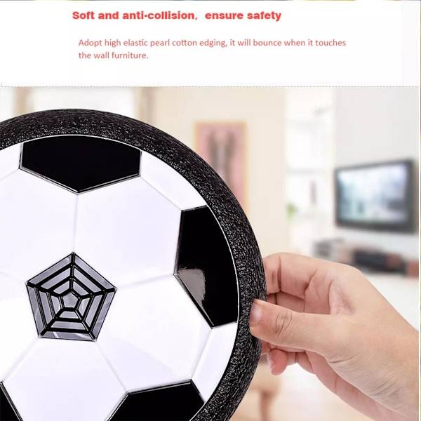 Inomhus Hover Fotboll Kudde LED Flytande Fotboll Disc Pojkar Spel light one-size